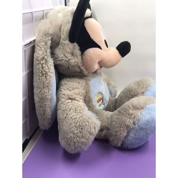 DISNEY MICKEY MOUSE Plush EASTER BUNNY 18" 2019 Soft Grey blue Rabbit - Picture 5 of 7